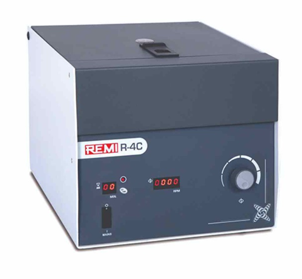 Remi Centrifuge Model R-4C with R-41 Swing Out Rotor Head (8 × 15 ml)
